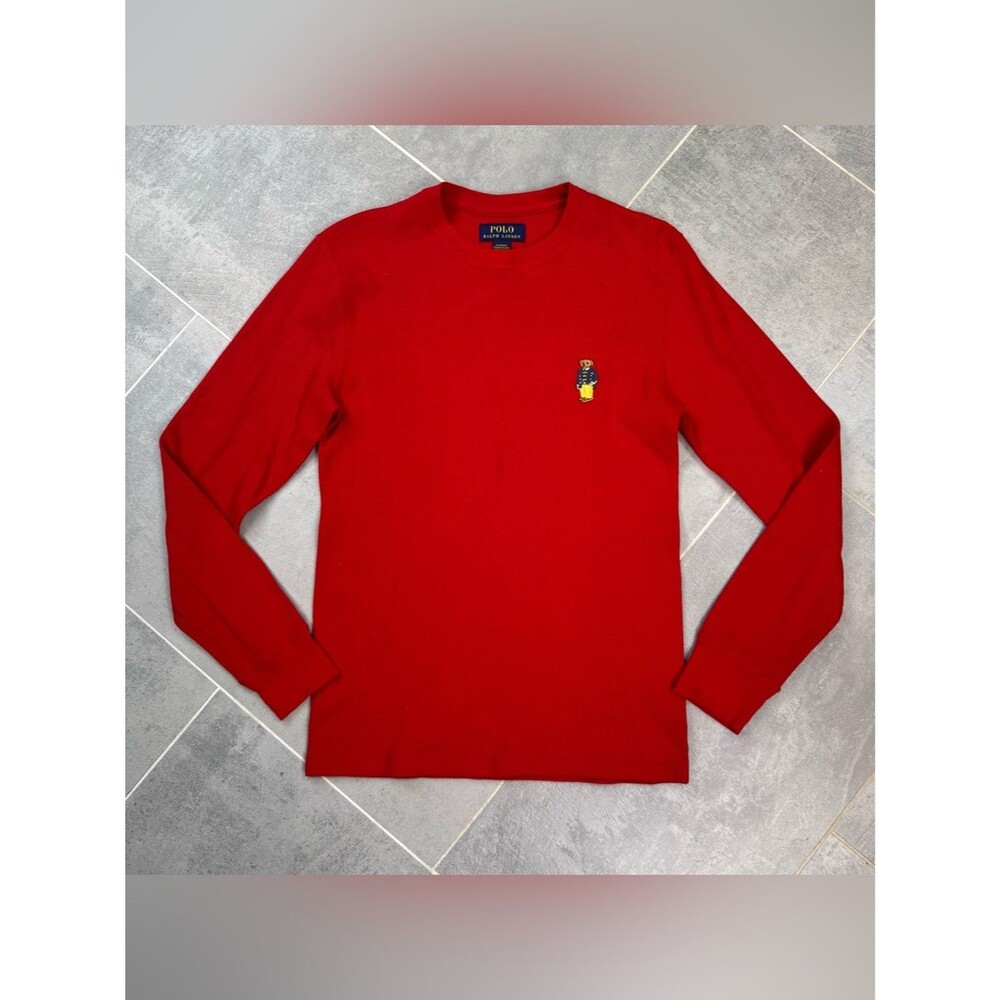 Polo Ralph Lauren Polo Bear Waffle Knit Pajama Thermal Shirt – Men's Medium